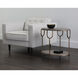 Arya 24 X 22.5 inch Grey / Antique Brass Side Table